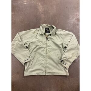 Vintage Work Jacket‎ Men's Yellow Full Zip Gabardine 60s Talon Chore Light